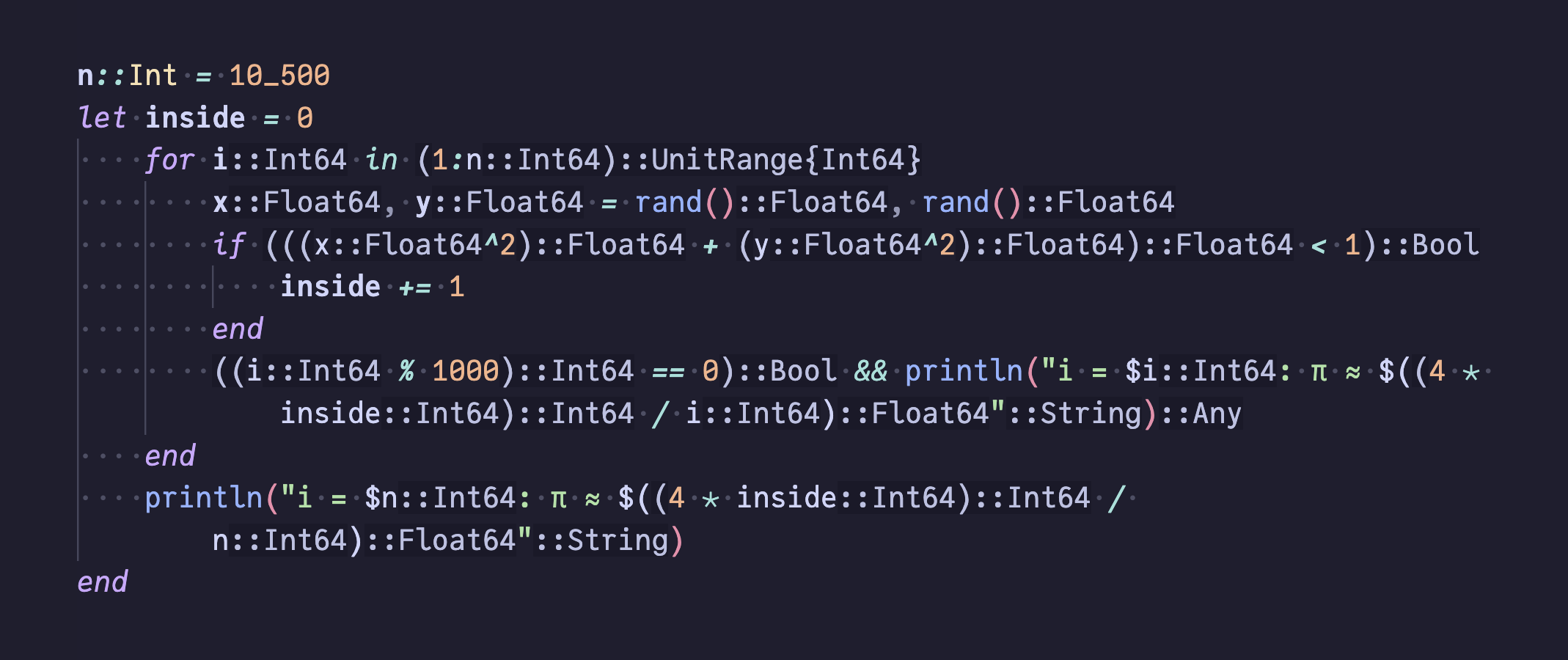 Type hints — top-level chunk inference