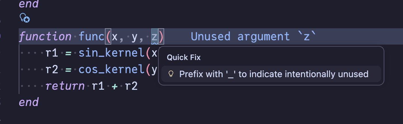 Prefix unused argument with underscore
