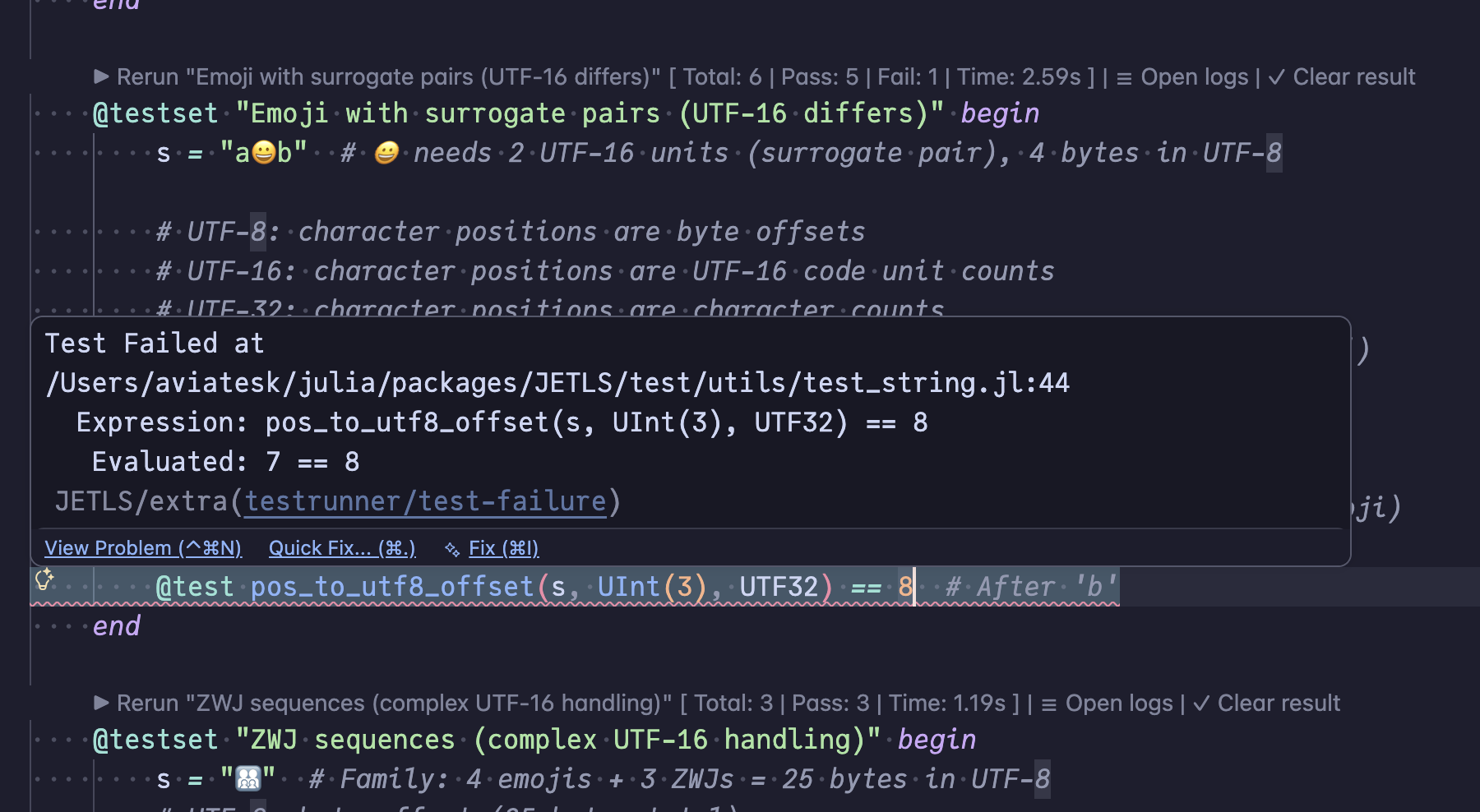 TestRunner integration